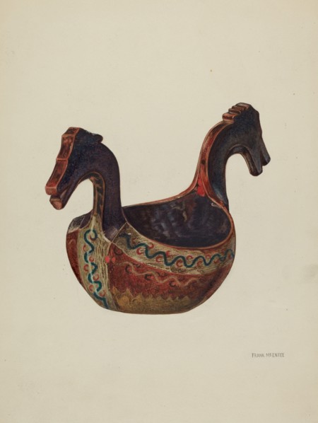 Drinking Vessel (Loving Cup), c. 1936. Creator: Frank McEntee.
