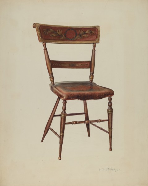Painted Chair, 1938. Creator: Kurt Melzer.