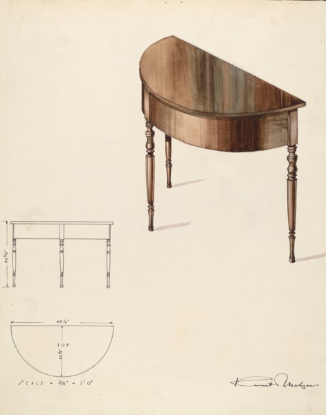 Bishop Hill: Table, 1936. Creator: Kurt Melzer.