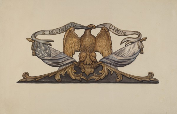Eagle, c. 1937. Creator: Flora Merchant.