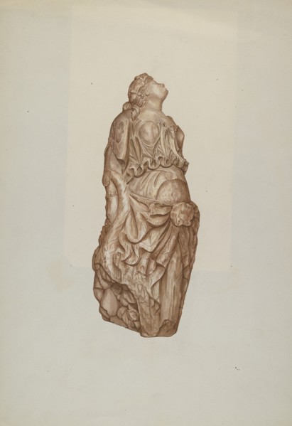 Figurehead, 1935/1942. Creator: Flora Merchant.