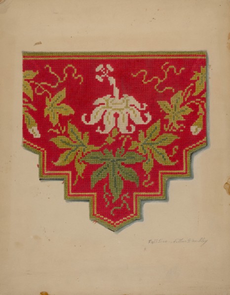 Shelf Lambrequin, c. 1938. Creator: Merkley, Arthur G..