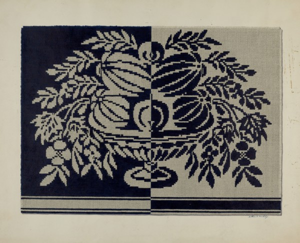 Tyler Coverlet, c. 1942. Creator: Merkley, Arthur G..
