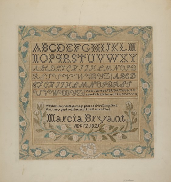 Sampler, c. 1937. Creator: Alfonso Moreno.