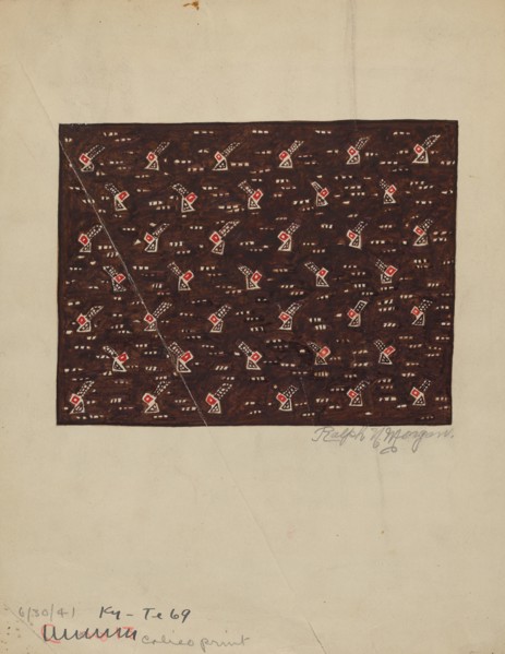 Calico Print, 1935/1942. Creator: Ralph N. Morgan.