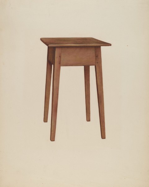 Tabarette, (Taboret) c. 1942. Creator: Ralph Morton.