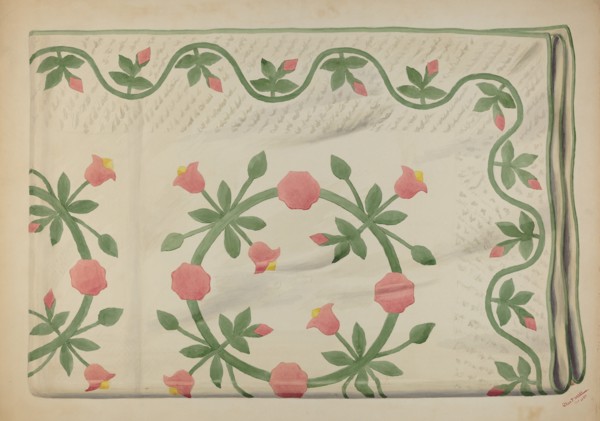 Quilt, 1937. Creator: Charles Moss.
