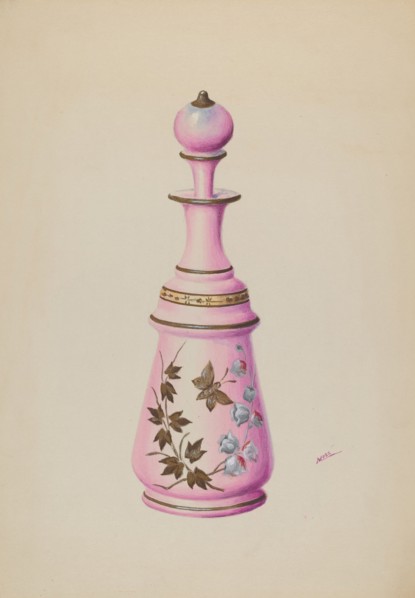 Toilet Bottle, c. 1937. Creator: Charles Moss.