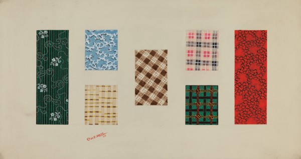 Quilt Patches, 1938. Creator: Charles Moss.