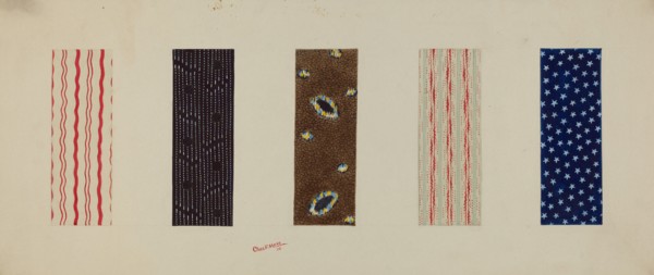 Quilt Patches, 1938. Creator: Charles Moss.