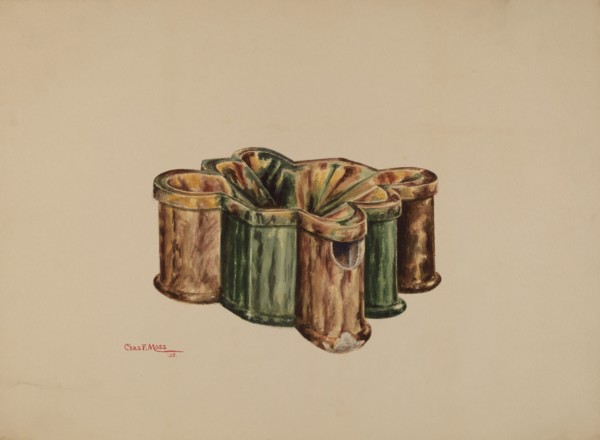 Cuspidor, 1938. Creator: Charles Moss.