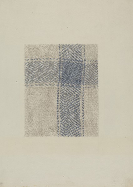 Shaker Tablecloth, c. 1936. Creator: Elizabeth Moutal.