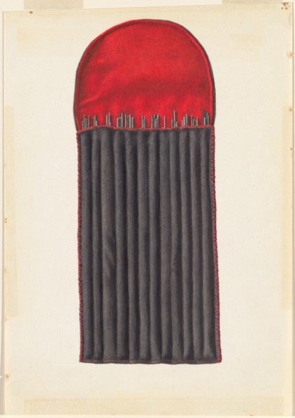Shaker Case for Knitting Needles, 1935/1942. Creator: Elizabeth Moutal.