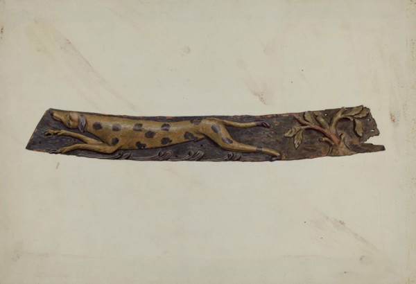 Trail Board, c. 1936. Creator: Elizabeth Moutal.