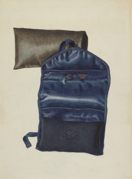 Shaker Case for Knitting Needles, 1935/1942. Creator: Elizabeth Moutal.