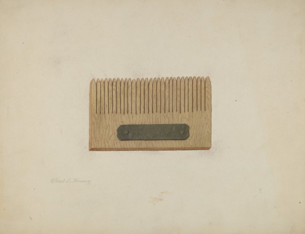 Shaker Comb for Grass Seed, c. 1941. Creator: Elbert S. Mowery.