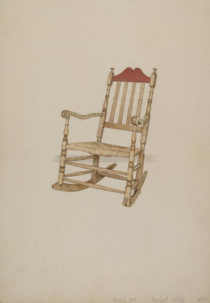 Rocking Chair, 1937. Creator: Henry Murphy.