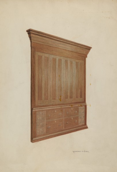 Cabinet, 1935/1942. Creator: Raymond E. Noble.