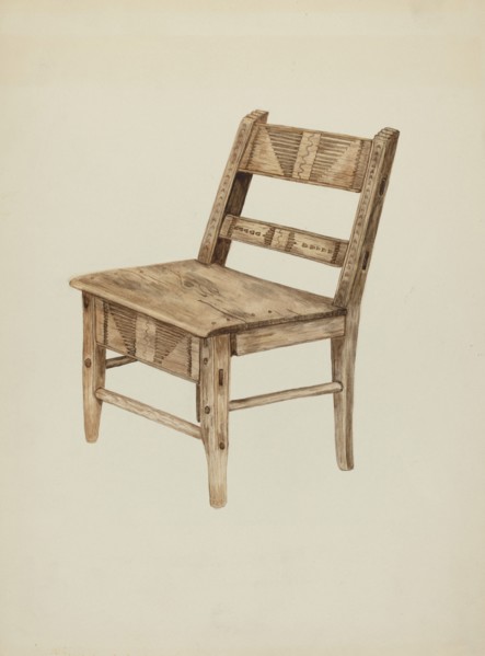Chair, c. 1938. Creator: Marjery Parish.
