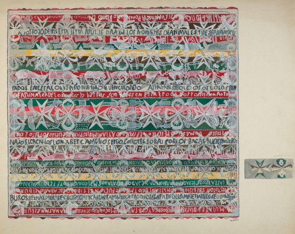 Bedspread, c. 1937. Creator: Marjery Parish.
