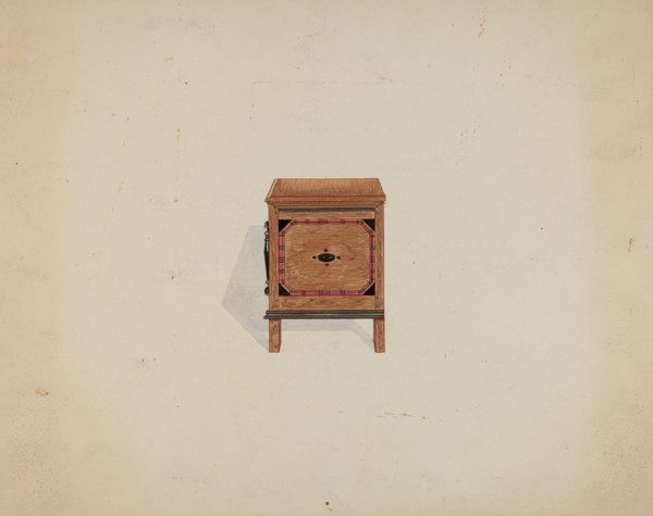Side View of Blanket Chest, c. 1936. Creator: Martin Partyka.