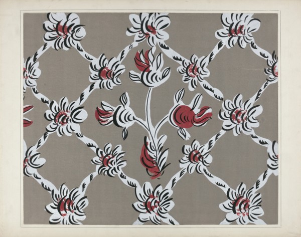 Hand Painted Wall (Detail), c. 1938. Creator: Martin Partyka.