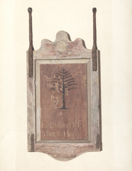 Tavern Sign, c. 1940. Creator: Alfred Parys.