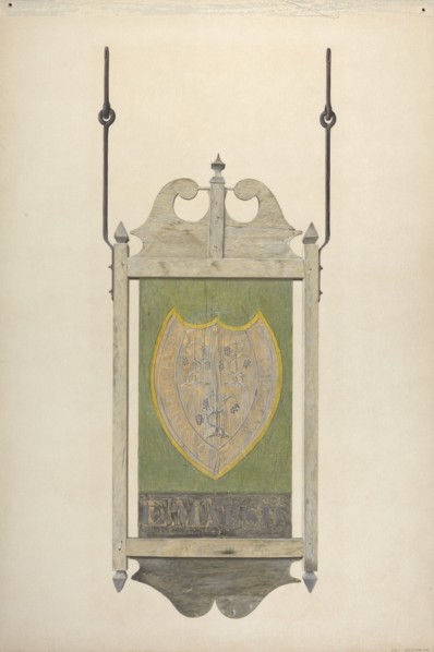 Tavern Sign, 1935/1942. Creator: Alfred Parys.