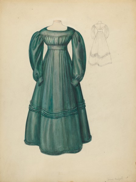 Dress, 1935/1942. Creator: Jean Peszel.