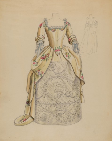 Wedding Dress, c. 1936. Creator: Jean Peszel.