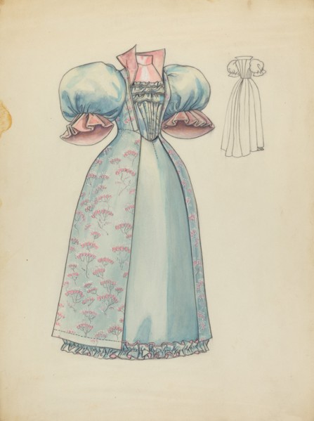 Reception Gown, c. 1940. Creator: Jean Peszel.
