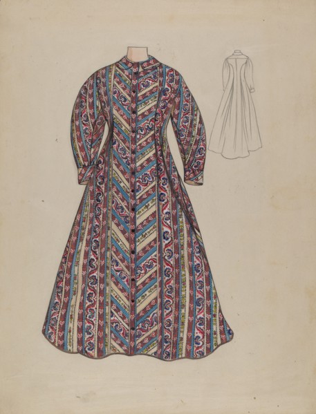 Dressing Gown, c. 1936. Creator: Jean Peszel.