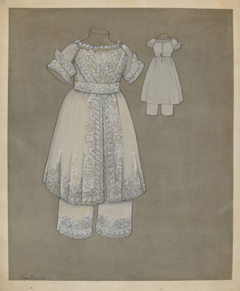 Child's Dress, c. 1938. Creator: Jean Peszel.