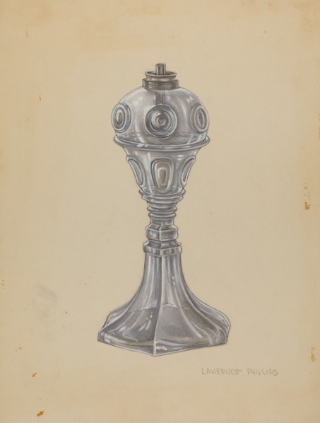 Lamp, c. 1940. Creator: Lawrence Phillips.