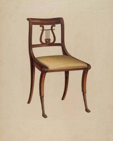 Side Chair, 1936. Creator: Lawrence Phillips.