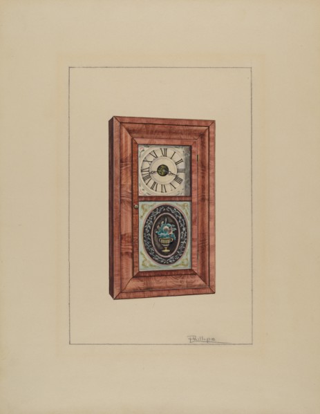 Clock, 1936. Creator: Lawrence Phillips.