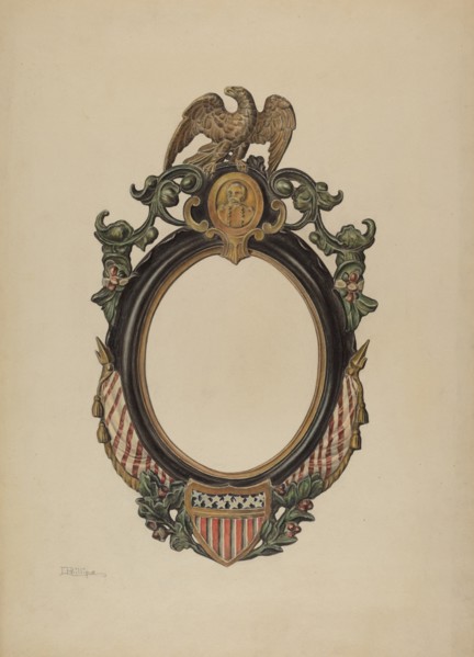 Mirror Frame, c. 1938. Creator: Lawrence Phillips.