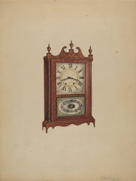Clock, c. 1936. Creator: Lawrence Phillips.