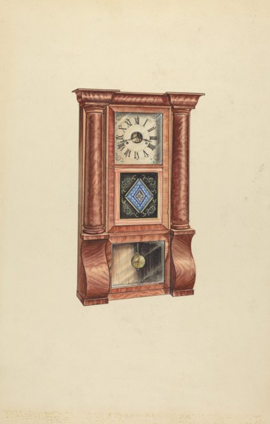 Clock, c. 1953. Creator: Lawrence Phillips.