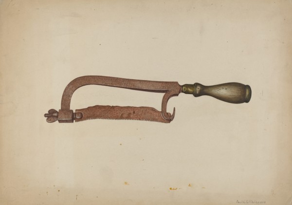 Hack Saw, c. 1938. Creator: Paul Poffinbarger.