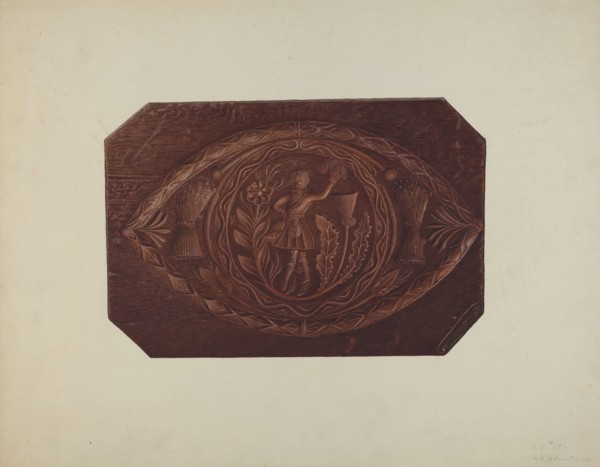 Cake Board, 1935/1942. Creator: Robert Pohle.