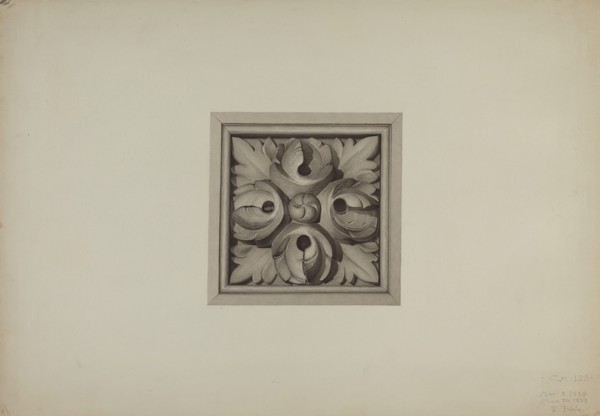 Architectural Detail, 1939. Creator: Robert Pohle.