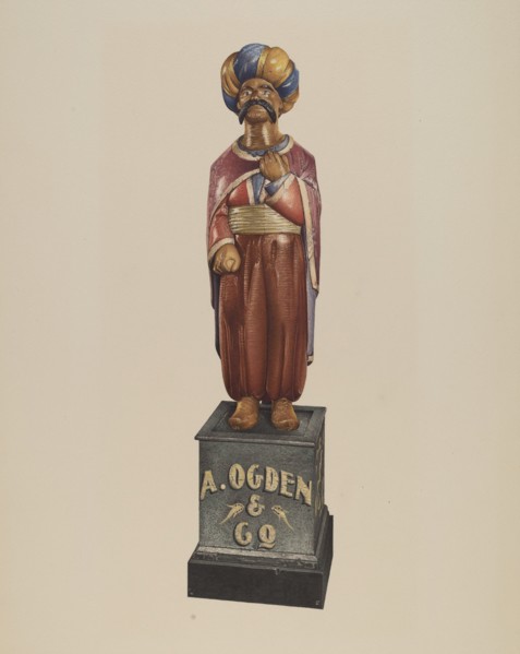 Cigar Store Figure, 1935/1942. Creator: Robert Pohle.