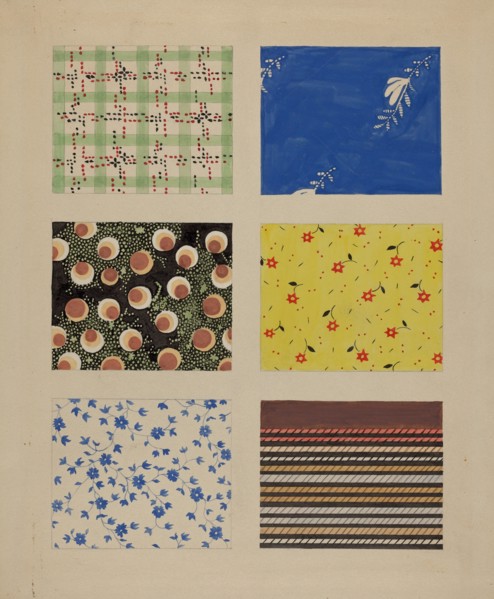 Quilt Patches, c. 1937. Creator: Dorothy Posten.