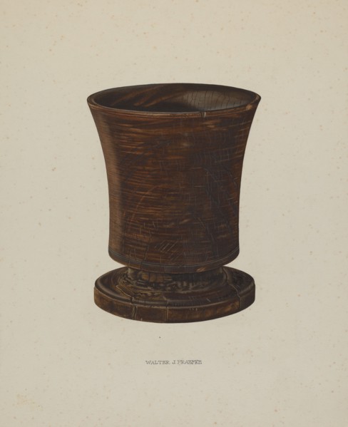 Mortar, c. 1940. Creator: Walter Praefke.