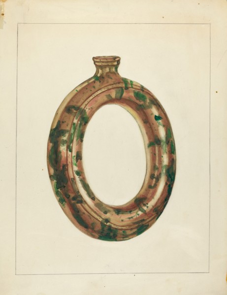 Ring Bottle, c. 1940. Creator: Jessica Price.