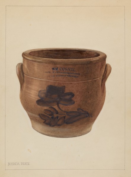 Crock, c. 1937. Creator: Jessica Price.