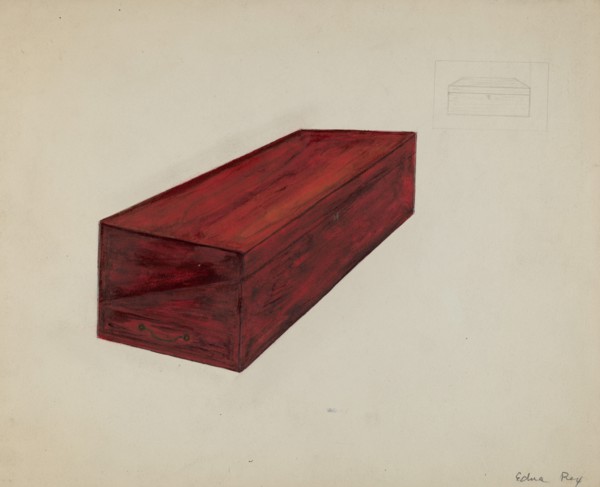 Lap Desk, 1935/1942. Creator: Edna C. Rex.