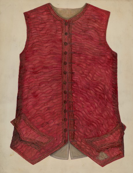 Wedding Vest, c. 1938. Creator: Edna C. Rex.