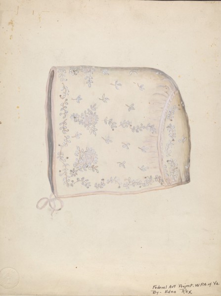Baby's Cap, c. 1937. Creator: Edna C. Rex.